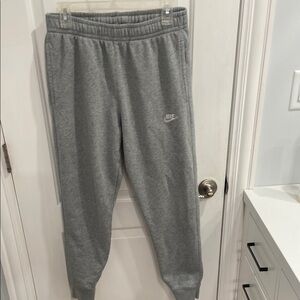 Nike Gray Sweatpants Joggers Elastic Waistband